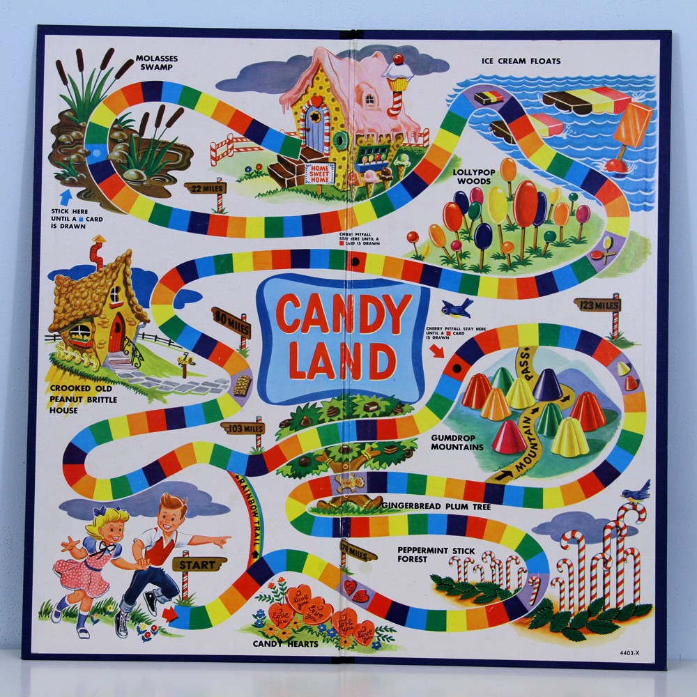 [1955 Candy Land board]