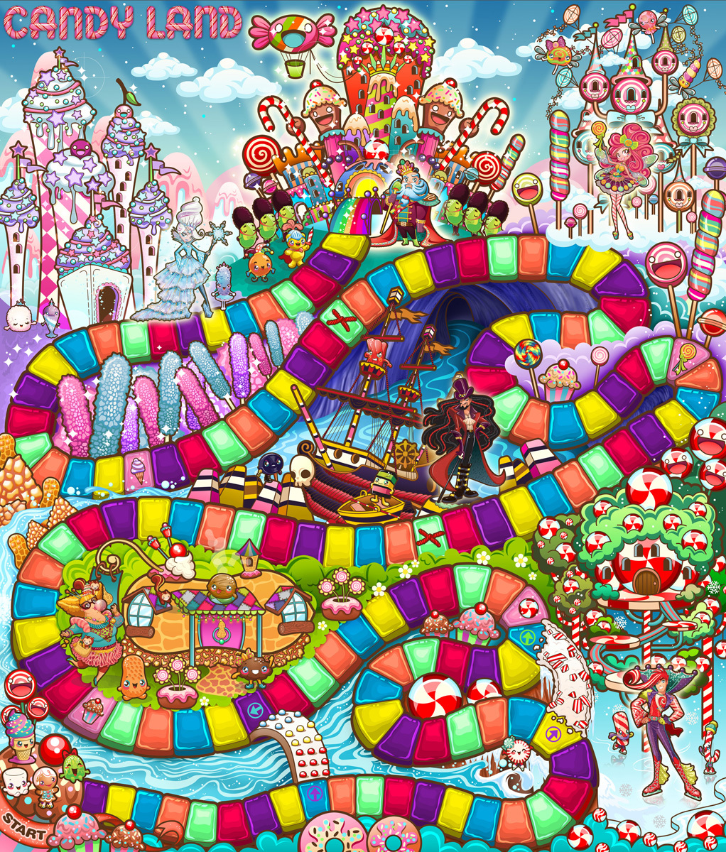 Сладкий играй. Hasbro Candyland. Игра Candy Land. Candyland Board game. Психоделические игры.